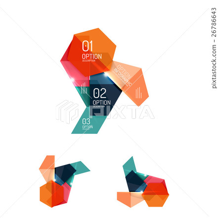 Paper infographic elements Paper infographic elements 26786643