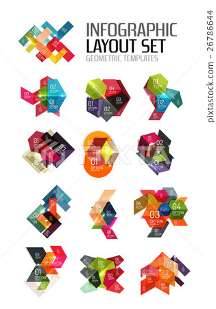 Paper infographic elements Paper infographic elements 26786644