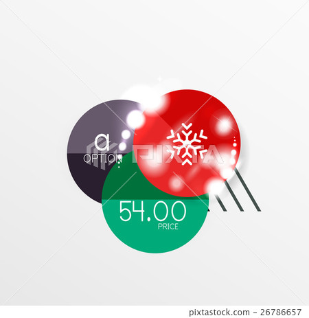 Christmas or New Year promo labels and stickers 26786657