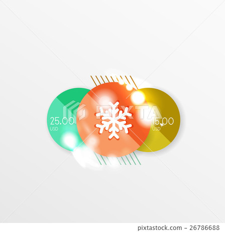 Christmas or New Year promo labels and stickers Christmas or New Year promo labels and stickers 26786688