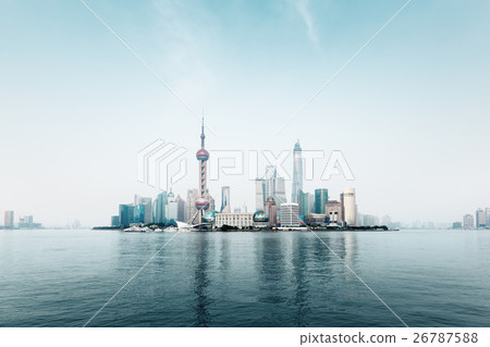 mist in sunset time, Shanghai, China mist in sunset time, Shanghai, China 26787588