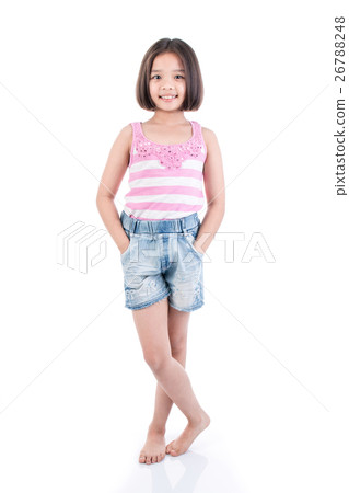 Full body Asian girl standing 26788248