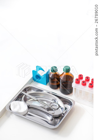 Test-tubes and medicine for clinic examination 26789010