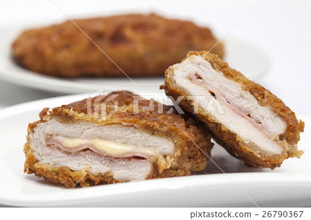 Cordon Bleu on a white dish Cordon Bleu on a white dish 26790367