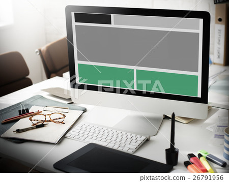 Web Design Template Copy Space Concept 26791956