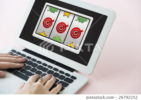 Lotto Slot Machine Jackpot Win Concept 26792252