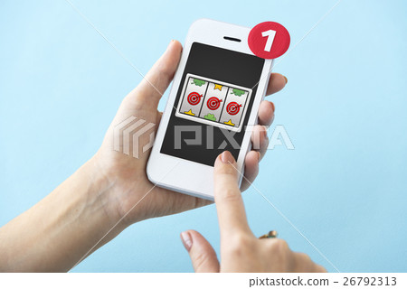 Lotto Slot Machine Jackpot Win Concept 26792313