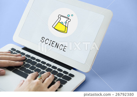 Science Lab Experiment Beaker Icon Concept 26792380
