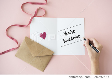 Celebration Card Writing Concept 26792583