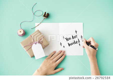 Celebration Card Writing Concept 26792584