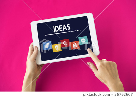 Creative Ideas Icon Boxes Concept Creative Ideas Icon Boxes Concept 26792667