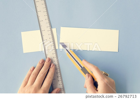 Cutter Ruler Paper Art Color Design Creative Concept 26792713