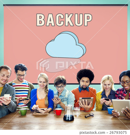 Data Backup Information Technology Concept Data Backup Information Technology Concept 26793075