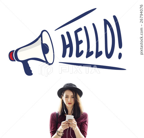 Hello Great Accost Greeting Salute Welcome Concept 26794076