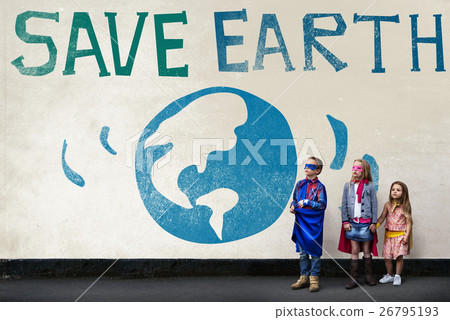 Earth Day Globe Icon Concept 26795193