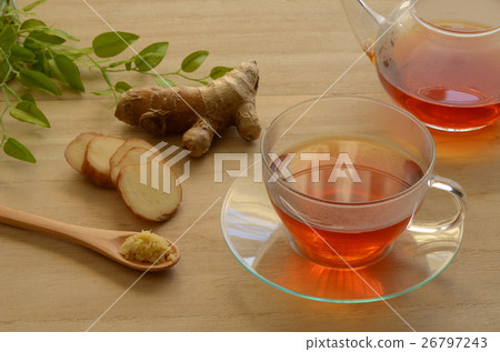 Ginger tea grain background Ginger tea grain background 26797243