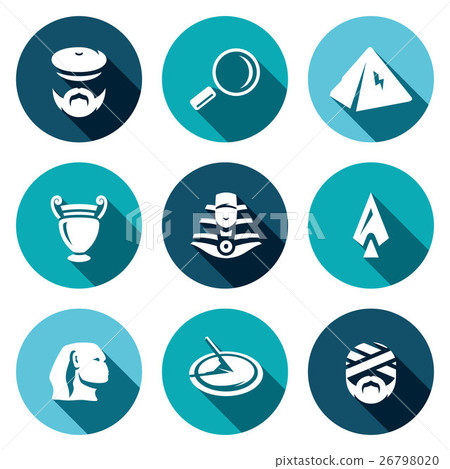Vector Set of Egypt Icons. 26798020
