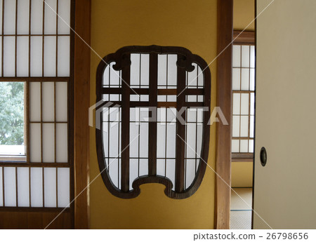木製窗戶老房子大正時代歷史時期日式窗口日本障子障礙物 26798656