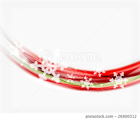 Christmas wave abstract background 26800312