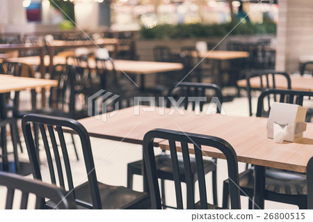 Empty table and chair in restaurant 26800515