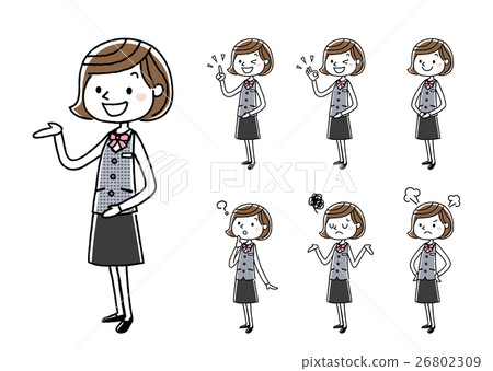 Business woman: set, variation Business woman: set, variation 26802309