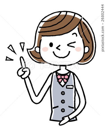 Business woman: check, index finger, point Business woman: check, index finger, point 26802444