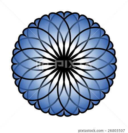 Japanese pattern, Japanese style image, Wreath Illustration 26803507