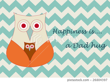 Father's Day vector illustration, Dad hug designed 26804397