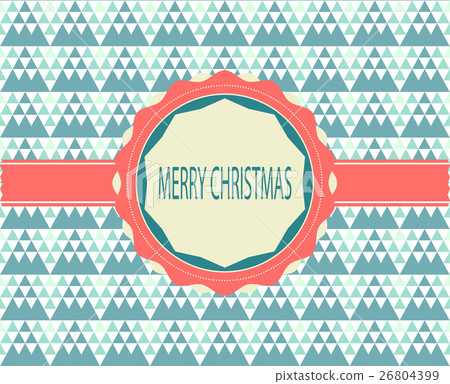 Christmas Greeting Card Retro Color Christmas Greeting Card Retro Color 26804399