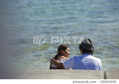 Okinawa couple trips remote islands sea cuddling men and women Okinawa couple trips remote islands sea cuddling men and women 26804809