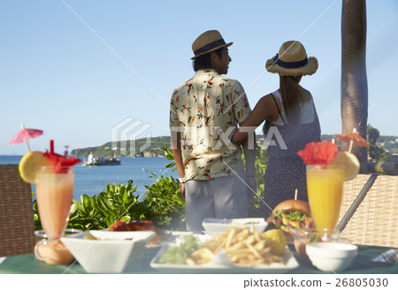 Terrace of the Okinawa couple travel superb view 26805030