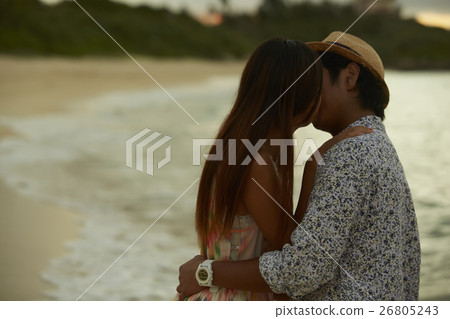 A couple enjoying a resort A couple enjoying a resort 26805243