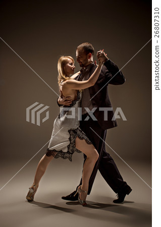 The man and the woman dancing argentinian tango The man and the woman dancing argentinian tango 26807310