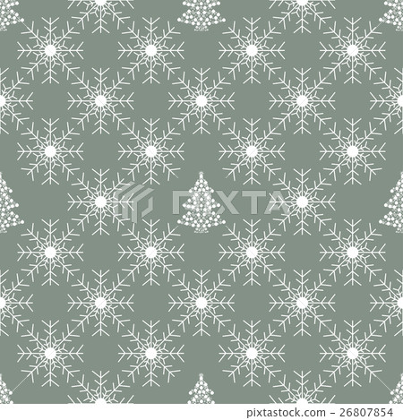 Christmas snowflakes seamless background. 26807854