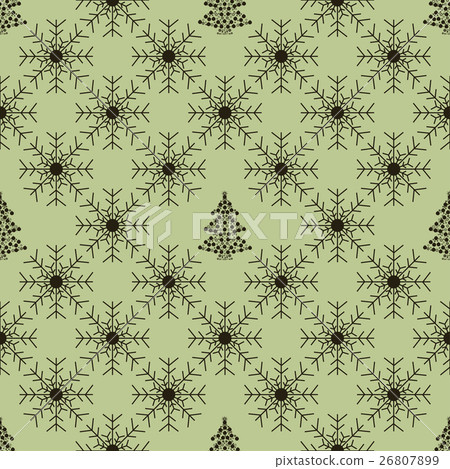 Christmas snowflakes seamless background.  26807899