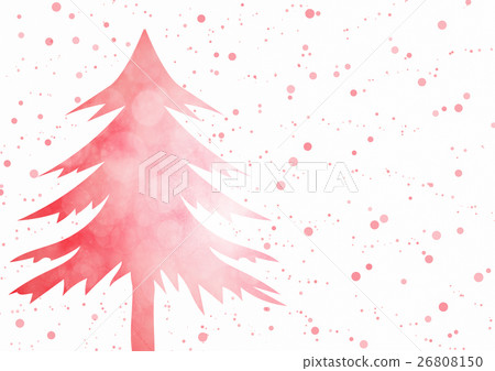 Red Christmas tree with sparkle light bokeh Red Christmas tree with sparkle light bokeh 26808150