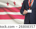Businessman with USA state flag - Columbia 26808357