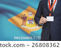Businessman with USA state flag - Delaware 26808362