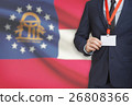 Businessman with USA state flag - Georgia 26808366