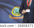 Businessman with USA state flag - Idaho 26808371