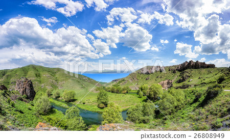 landscape with mountains and sky landscape with mountains and sky 26808949