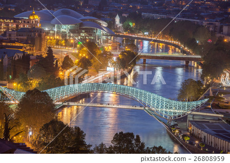 Night panoramic view of Tbilisi Night panoramic view of Tbilisi 26808959