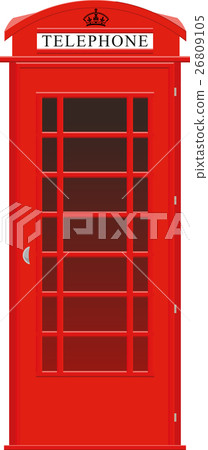 English phone booth English phone booth 26809105