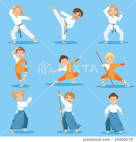 Children On Martial Arts Practice Children On Martial Arts Practice 26809278