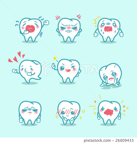 teeth make different expression - Stock Illustration [26809433] - PIXTA