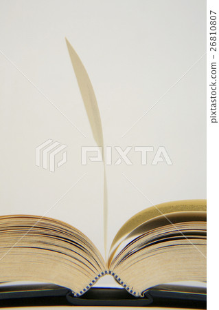 Book Turning Pages Stock Photo