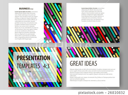 Set of business templates for presentation slides Set of business templates for presentation slides 26810832