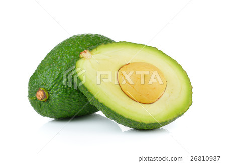 avocado on white background avocado on white background 26810987