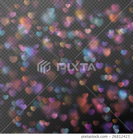 Hearts bokeh as effect. EPS 10 26812423