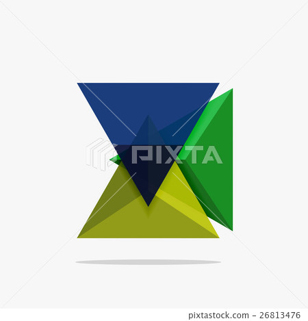 Blank triangle layout business template 26813476